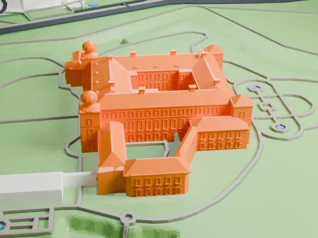 Łańcut Castle model, South view