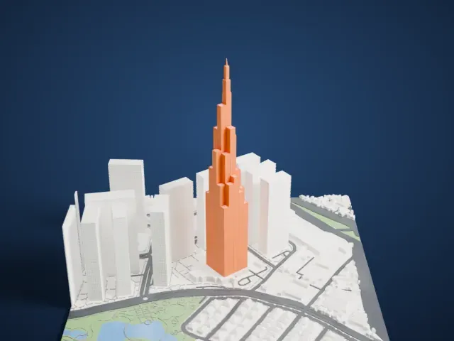 Landmark 81 model, East view
