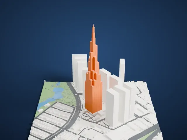 Landmark 81 model, North view