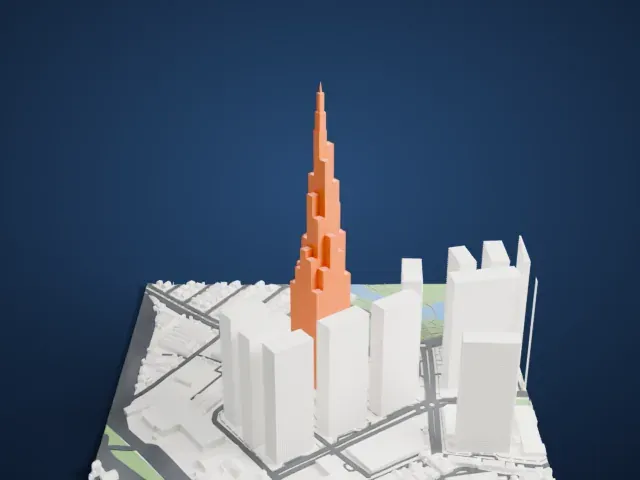 Landmark 81 model, West view