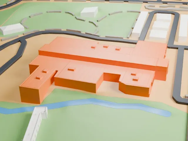 Las Vegas Natural History Museum model, North view