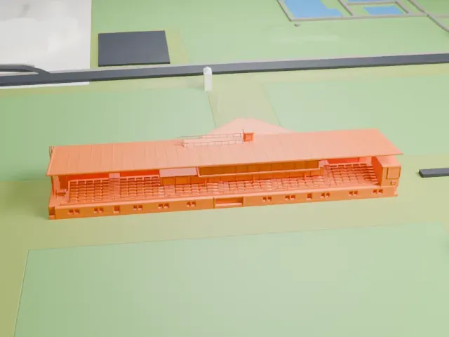 Lavanttal-Arena model, East view
