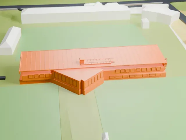 Lavanttal-Arena model, West view
