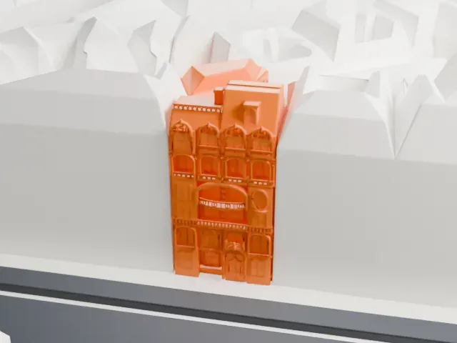 Lavirotte Building model, West view