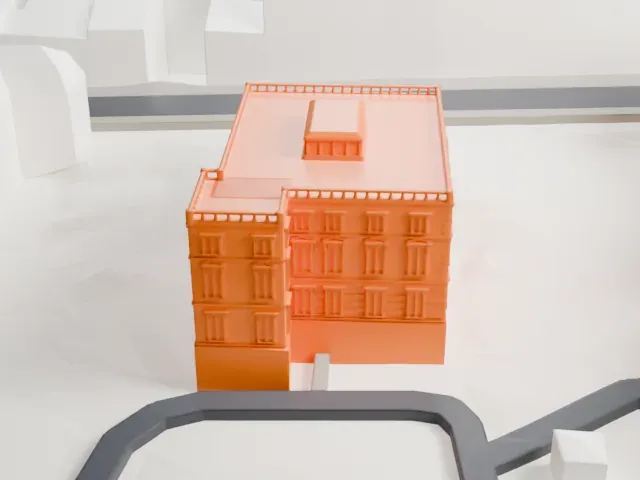 Lázaro Galdiano Museum model, West view