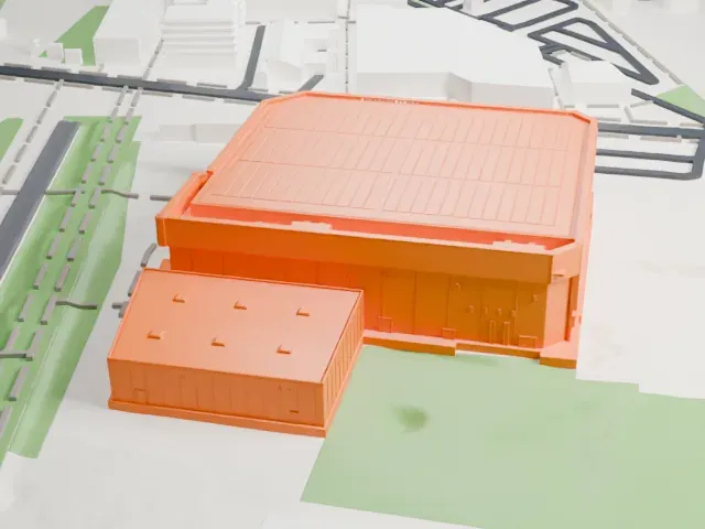 LDLC Arena model, North view