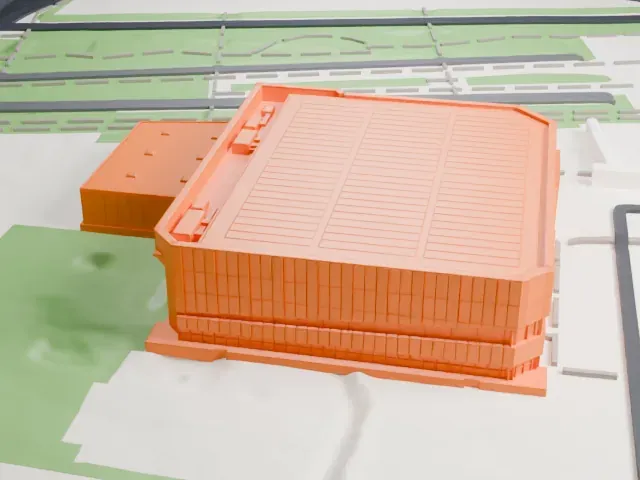 LDLC Arena model, West view