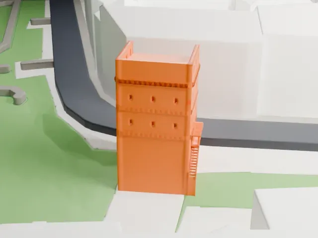 Leaning Tower of Toruń model, South view