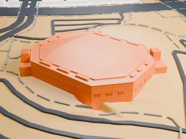 Lee's Family Forum model, East view