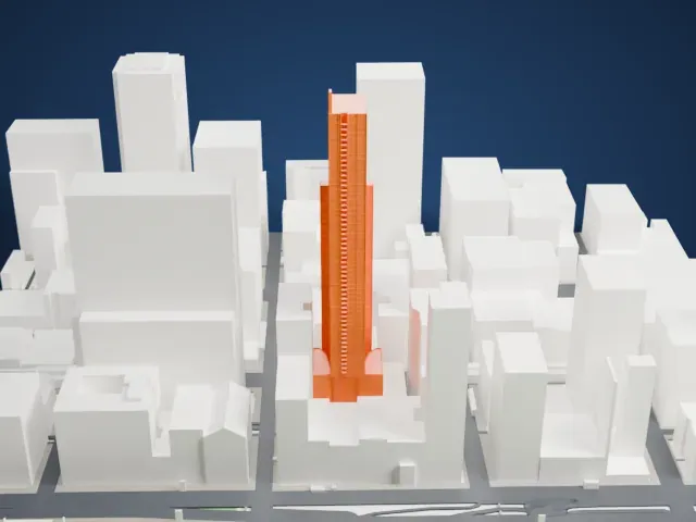 Legacy at Millennium Park model, East view