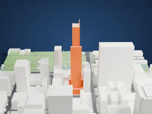 Legacy at Millennium Park model, West view