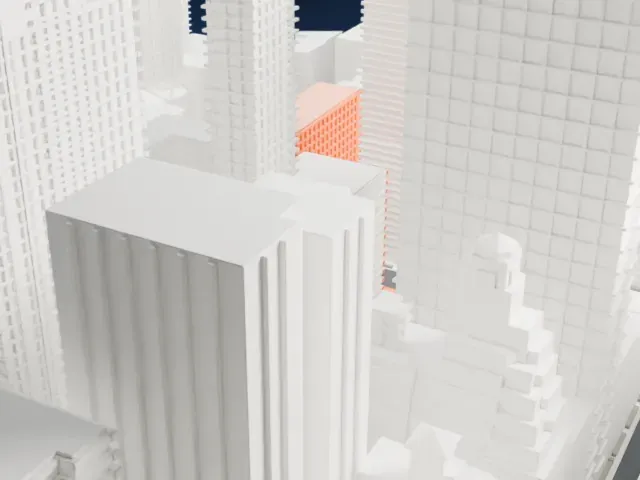Lever House model, West view