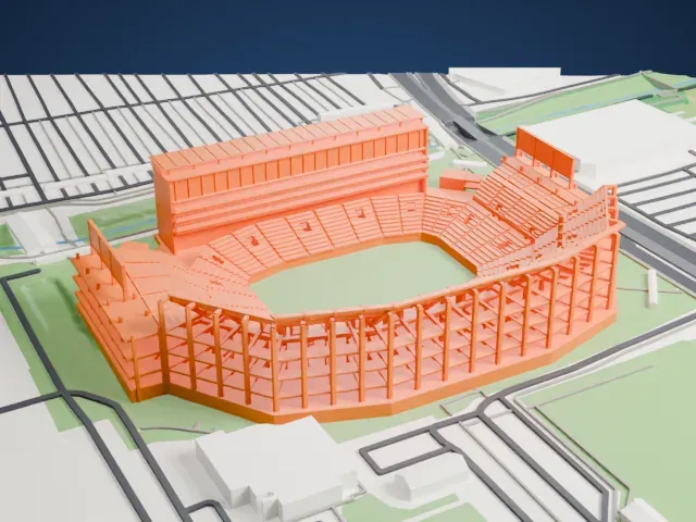 Levi's Stadium model, East view