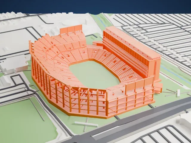 Levi's Stadium model, North view