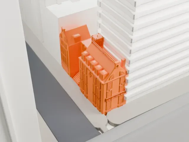 Lewis G. Morris House model, North view