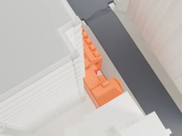 Lewis G. Morris House model, South view