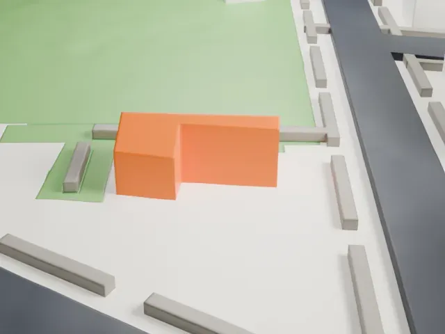 Lewis H. Latimer House model, South view