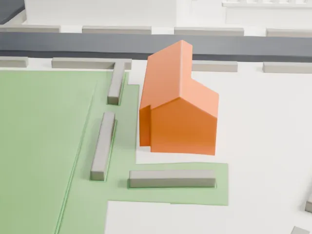Lewis H. Latimer House model, West view