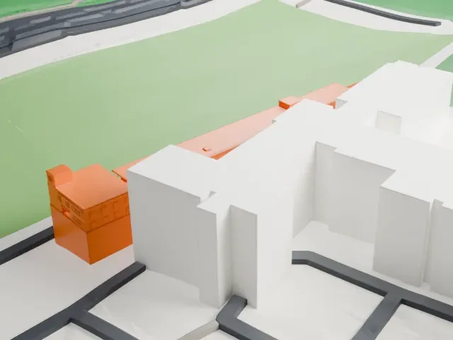 LFF Stadium model, West view