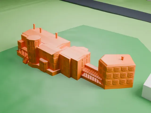Liberty Hall, New Jersey model, North view