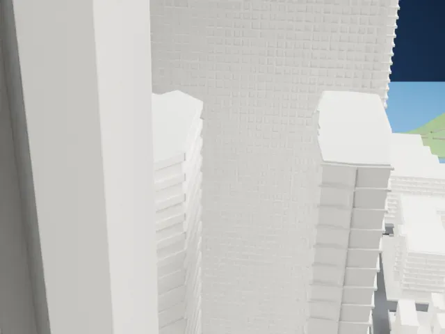 Liberty Towers, Jersey City model, North view