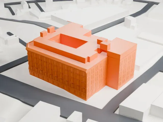 Life Savers Building model, East view