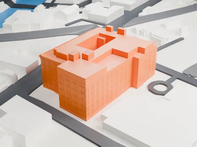 Life Savers Building model, North view