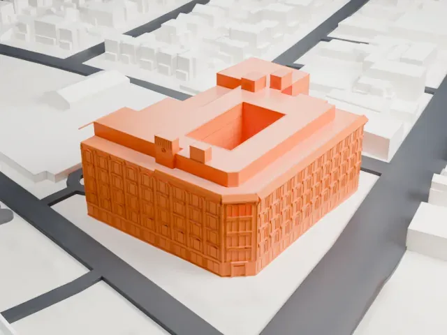 Life Savers Building model, South view