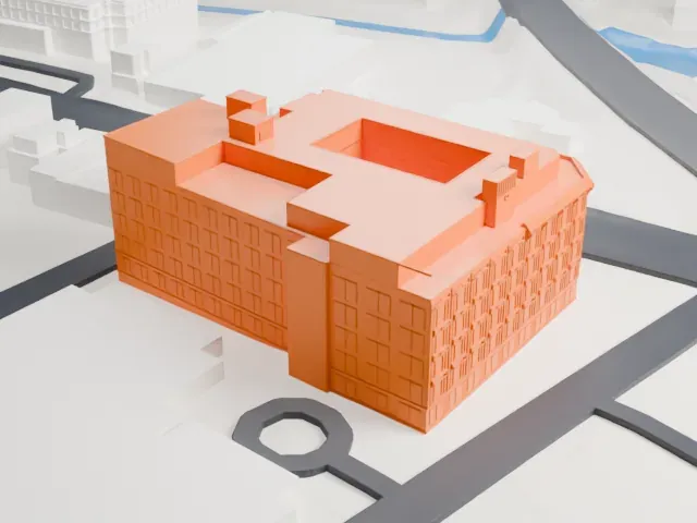 Life Savers Building model, West view