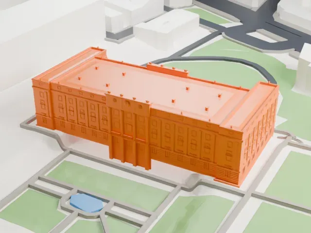 Liria Palace model, North view