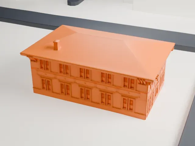 Little Falls Municipal Building model, South view