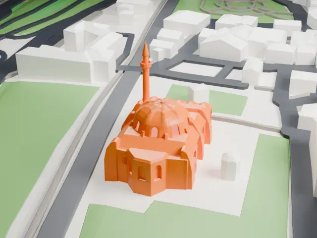 Little Hagia Sophia model, East view