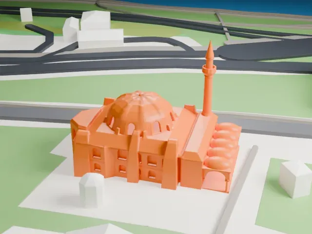 Little Hagia Sophia model, North view