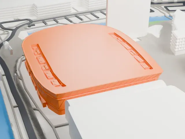 Liverpool Arena model, South view