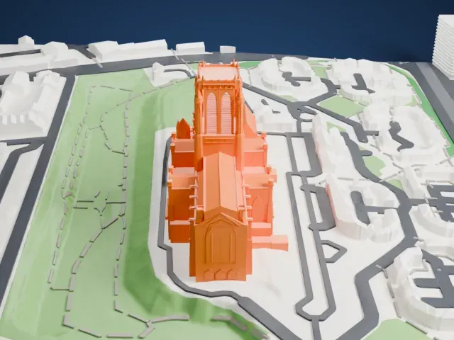Liverpool Cathedral model, North view
