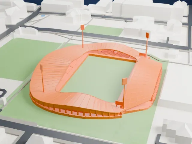 Ljudski vrt model, North view