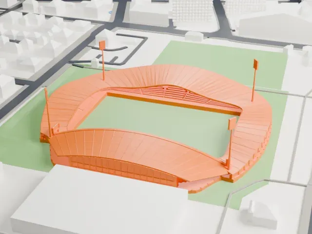 Ljudski vrt model, West view