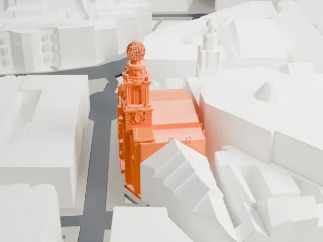 London Coliseum model, East view