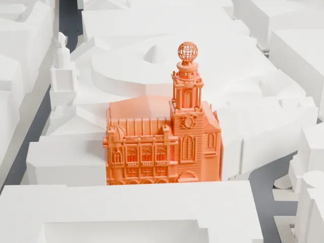 London Coliseum model, South view