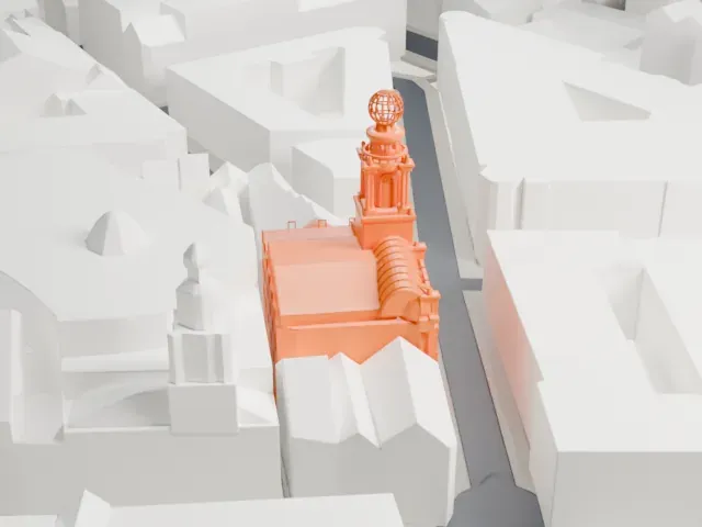 London Coliseum model, West view