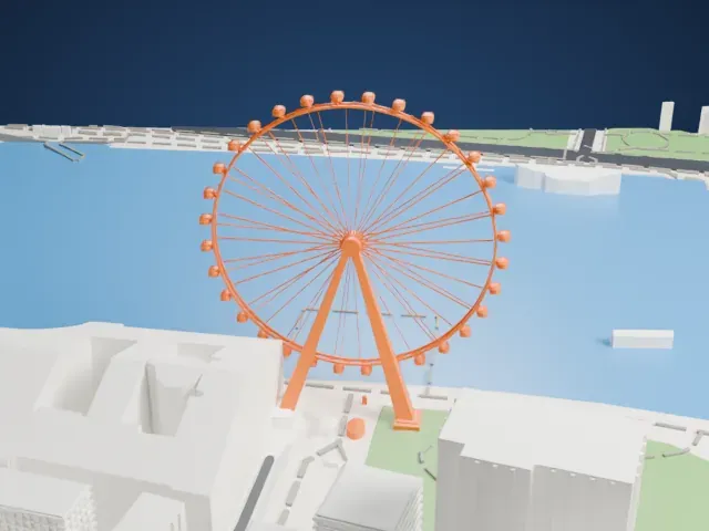 London Eye model, East view