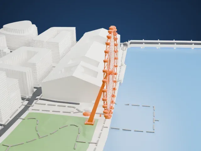 London Eye model, North view