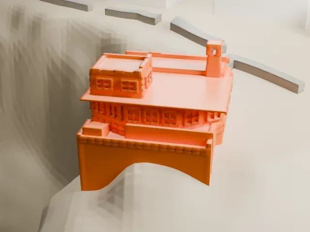 Lookout Studio model, North view