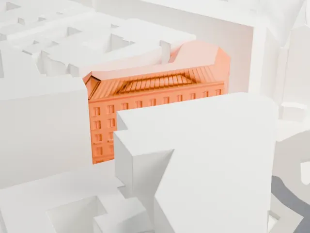Looshaus model, West view