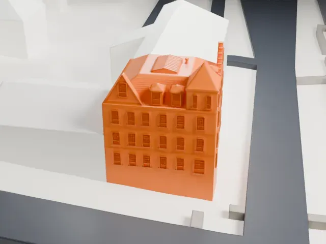Lord & Burnham Building model, North view