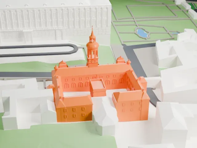 Loreta (Prague) model, East view