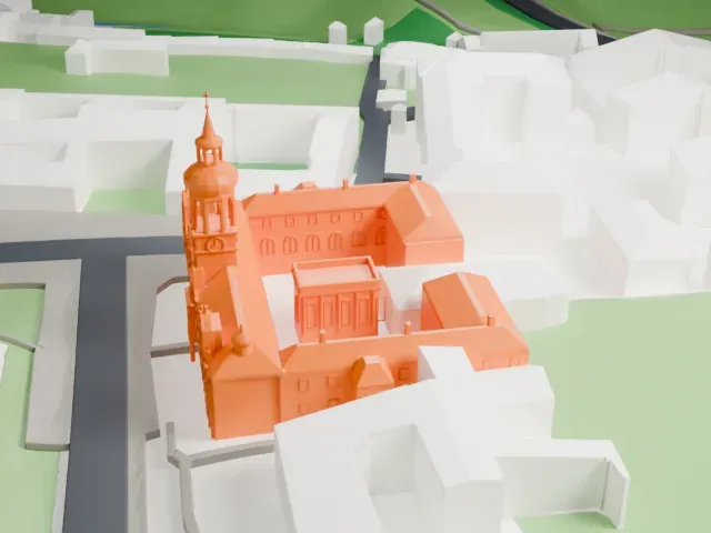 Loreta (Prague) model, South view