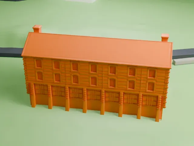 Lorillard Snuff Mill model, West view