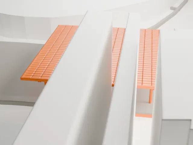 Los Angeles County Museum of Art model, West view