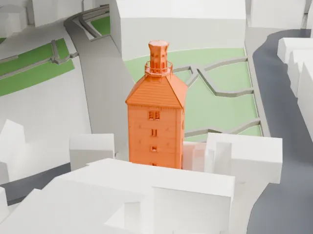 Lotrščak Tower model, East view